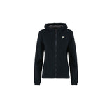 E9 Mimma Felpa Full Zip con Cappuccio Donna – Petrol Blue, davanti