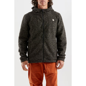 E9 Mimmo Felpa Full Zip con Cappuccio Uomo – Ash Wolf, indossato davanti