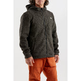 E9 Mimmo Felpa Full Zip con Cappuccio Uomo – Ash Wolf, indossato, dettaglio