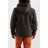 E9 Mimmo Felpa Full Zip con Cappuccio Uomo – Ash Wolf, indossato retro