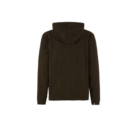 E9 Mimmo Felpa Full Zip con Cappuccio Uomo – Brown Mustard, retro
