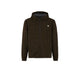 E9 Mimmo Felpa Full Zip con Cappuccio Uomo – Brown Mustard, davanti