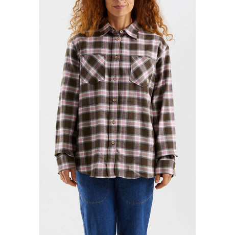 E9 Nada Camicia a Quadri Donna – Plum Sky, indossato 1