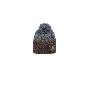 E9 Skevin Berretto con Pompon – Eggplant, davanti