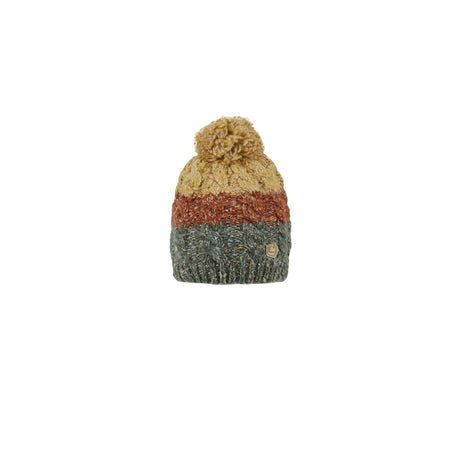 E9 Skevin Berretto con Pompon Unisex – Green, davanti