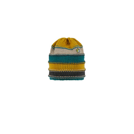 E9 Varbis Berretto a Righe Unisex – Senape, davanti