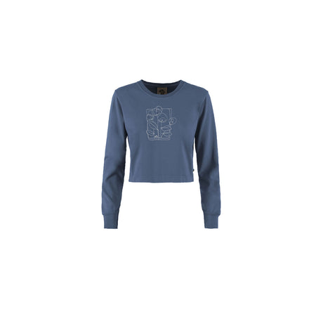E9 Anemone Maglia Manica Lunga Donna – Steel Blue, davanti