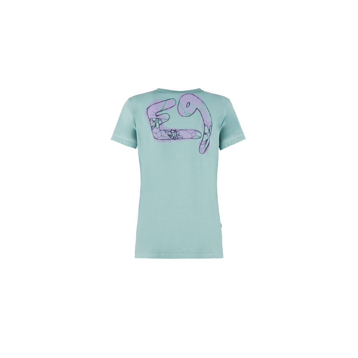 E9 Easy T-Shirt Donna – Aquamarine, retro
